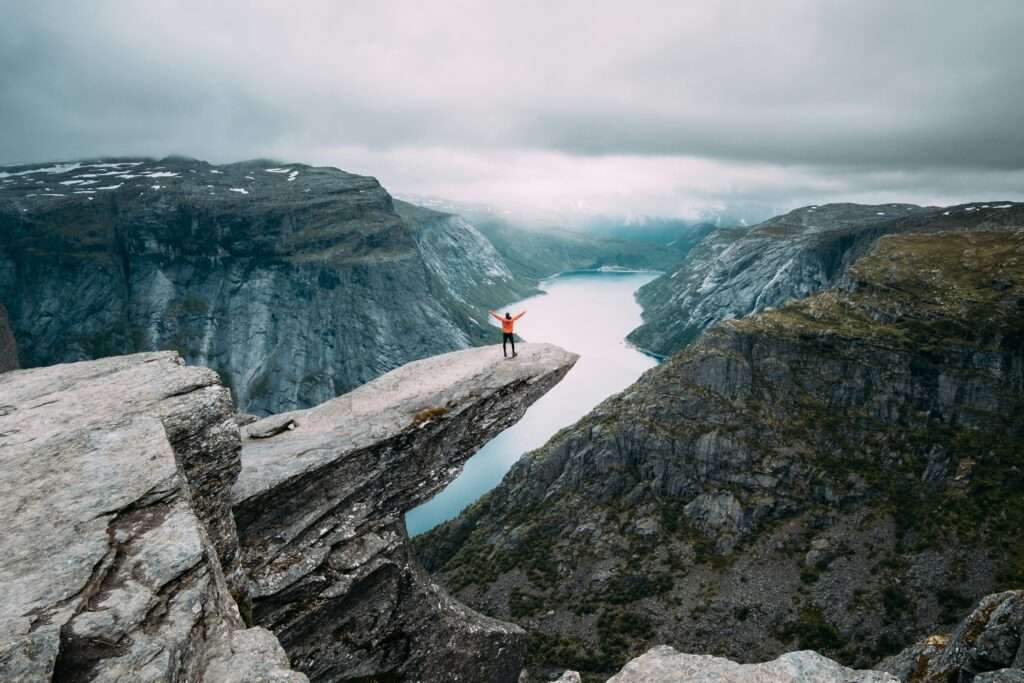 Trolltunga, Norway. Photo by Benjamin Davies on Unsplash